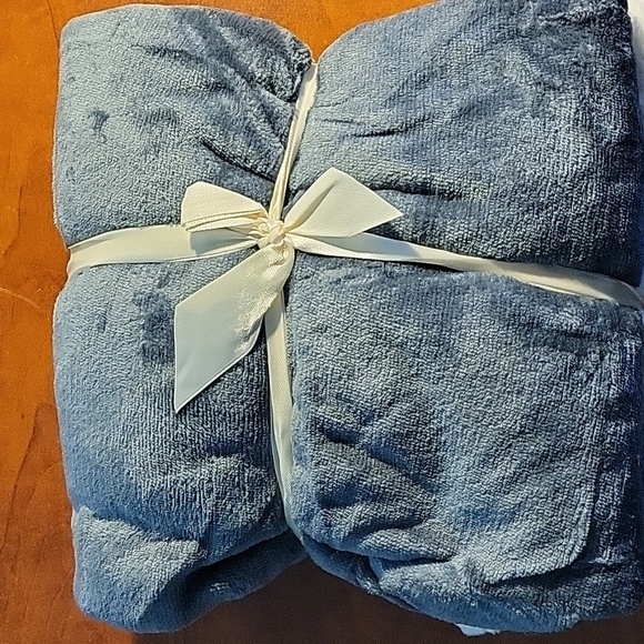 Pet-Gray Sherpa Fleece Blanket NEW - Picture 12 of 16